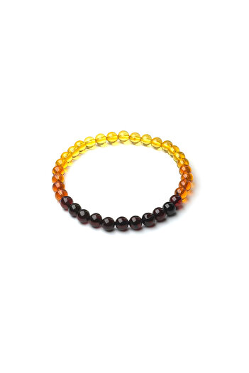 Amber by Mazukna Çok Renkli Baltık Damla Kehribar Bileklik