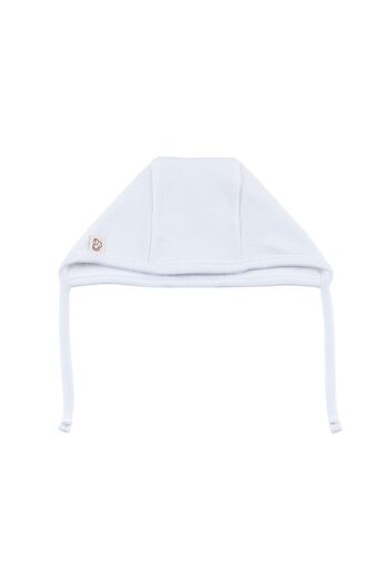 tinylamb Aber Organic Baby Hat White Color 2 Pieces 100% Cotton Baby Beanie