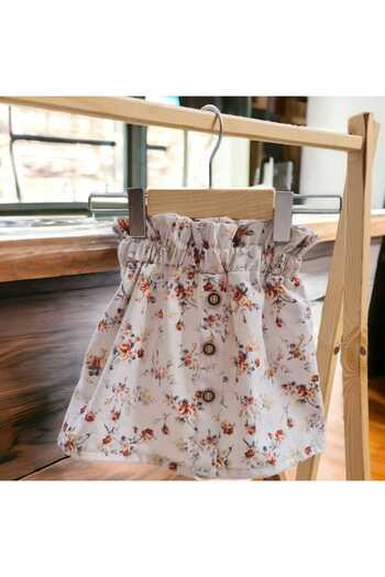 BEBEĞİME ÇORAP Fusta cu modele florale cu nasturi