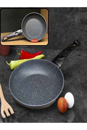 Bayev 18 Cm Granite Single Pan - Black Omelet and Breakfast Sauce Pan