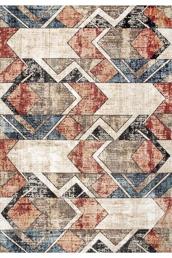 Sermod 87- Sponge Colored Geometric Non-Slip Elastic Carpet Cover