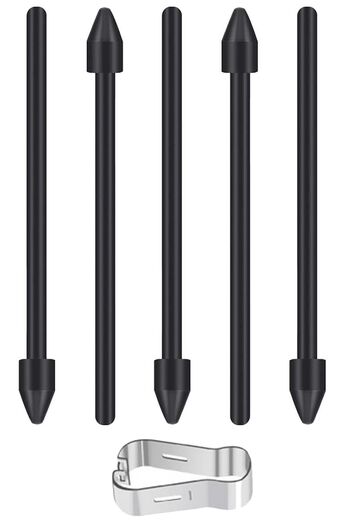 NovStrap Samsung Galaxy S Pen - 5 Touch Pens and Spare Tips Set + Installation