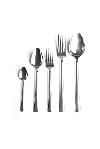 Global Ersat 30 Piece Spoon Fork Set - Steel
