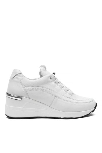 Celal Gültekin Λευκά Γυναικεία Δερμάτινα Παπούτσια Sneakers 601 31300