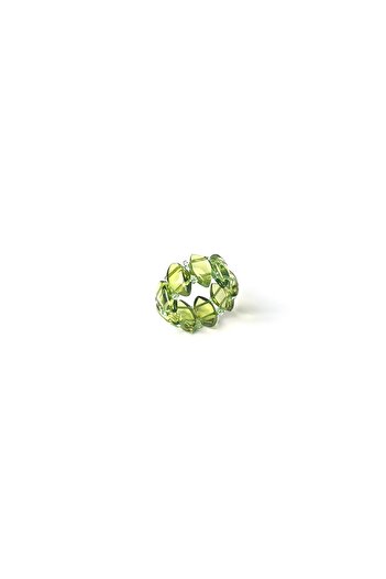 Amber by Mazukna Green Flexible Fishing Line - Barley Cut Teen and Adult Amber Ring, Certified