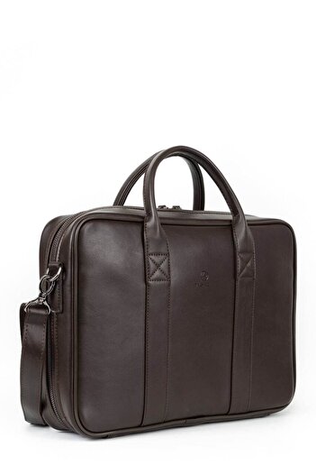Sevinç Çanta Deridense Macbook Organizer - حقيبة كمبيوتر محمول بنية مقاس 13 بوصة و14 بوصة