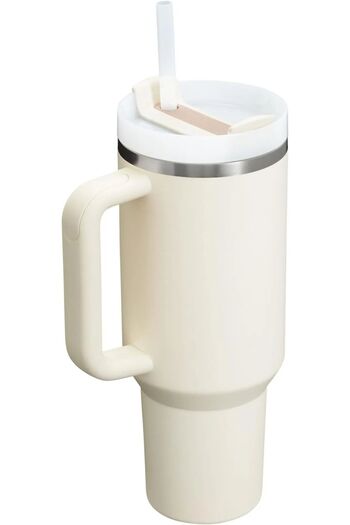Stanley Quencher H2.0 FlowState - 40 oz Stainless Steel Cup, Vacuum Insulated, Cream White