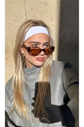 MERİCEY White Women's Bandana - Hair Band - Sports Headband
