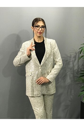 Moor Sequined Blazer Carrea Set