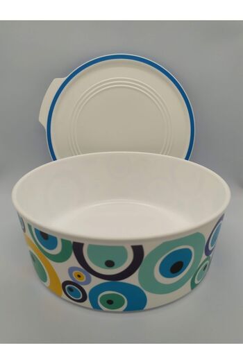 Tupperware Water Cookie Container / Lucky Blue Baseline Cookie Can