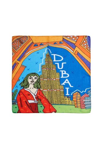 Deriderim Σειρά Ikigai City Dubai Ειδικού Σχεδιασμού Χειροποίητο Σχέδιο Πολύχρωμο Πολυλειτουργικό Πολύχρωμο Τετράγωνο 45x45 Μπαντάνα