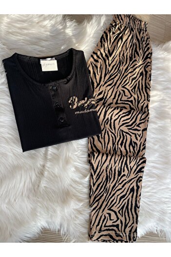 Pijamacs LEOPAR DESENLİ PEGASUS PİJAMA TAKIMI
