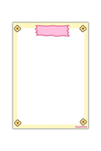 LikyaDükkan Memopad Pull-Pull A6 Size Notepad
