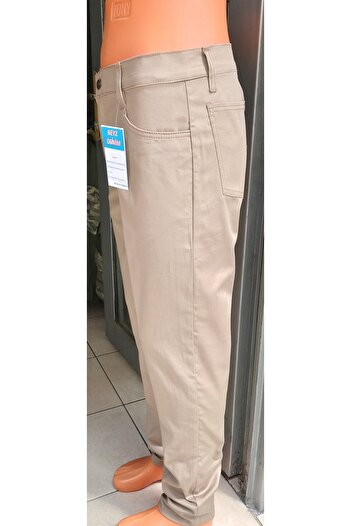 BeyzDenim Plus Size Classic Linen Trousers - Summer, Earth Color, Jeans Cut