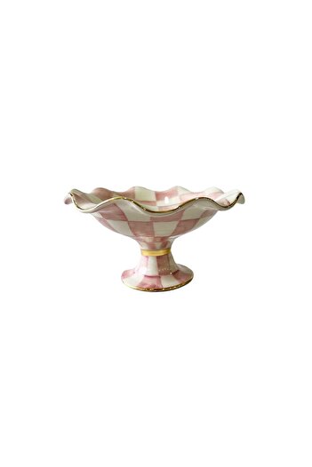 ARTER Home Damalı Pembe 18cm Kase ve Çerezlik