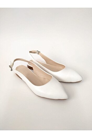 Şenpa White Women's Ballerina