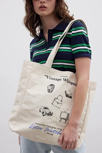 Manuka Vintage Printed Cloth Bellows Bag