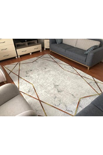 MEKA HOME Husa pentru covoare elastica model Gold Stripe 14