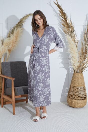 Sevim 15892 Model Maternity Dressing Gown Set