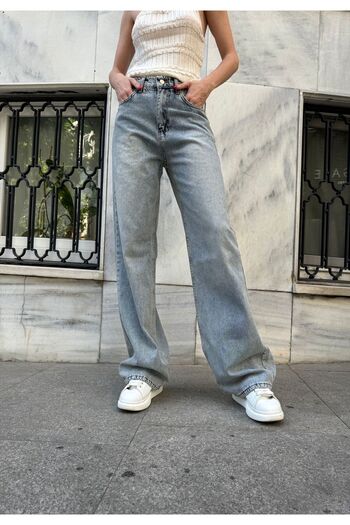 DEEFWEAR Y2k Snow Wash - Φαρδύ τζιν παντελόνι