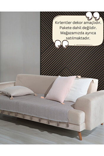 Lux Touch 115 x 200 cm Κάλυμμα καναπέ καφέ Lavi Pompom - Φουντωτό σάλι Καναπές Κρεβάτι Κρεβάτι Πολυθρόνα Κάλυμμα