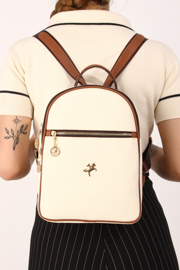 By Hakan Lacost Cream NAS 1287 Written - Women's Backpack and Shoulder Bag