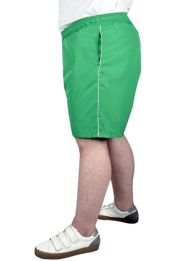 ModeXL Large Size Green Swim Shorts - White Line 21451