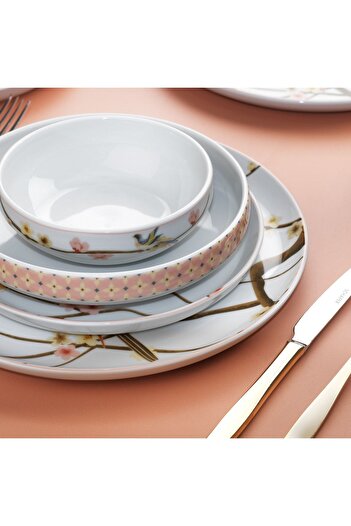 Schafer Arty Yemek Takımı 24 Parça-Pembe