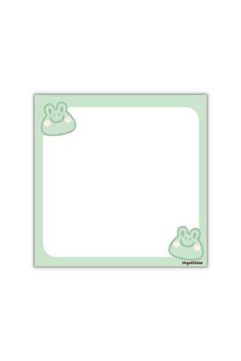 LikyaDükkan Bloc de note Memopad Check Pluck Square Dimensiune 9cmx9cm