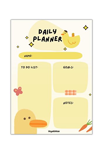 LikyaDükkan Memopad Pull-Pull A5 Size 50 Sheets Notepad