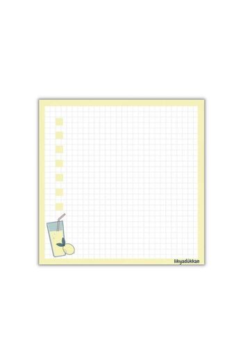 LikyaDükkan Bloc de note Memopad Check Pluck Square Dimensiune 9cmx9cm