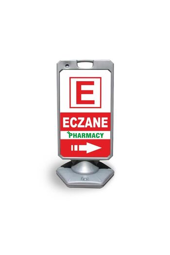 Reklamediyoruz Eczane Pharmacy Reklam Ve Yönlendirme Uyari Dubasi A Tabela Gri