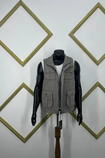DYNAMO MEN'S MULTI-POCKET COTTON LINEN Hunting Journalist Vest