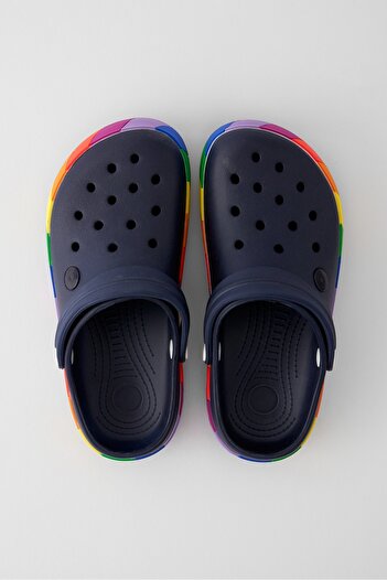 OZYO Samesa Navy Blue Rainbow Clogs Eva Summer Beach - Casual Slippers