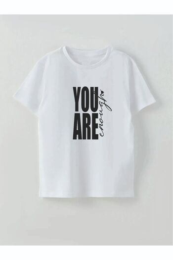Cevval Printed You Are ENOUGH Children's T-Shirt