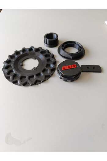 3D SAN BASKI BBS JANT GÖBEĞİ 17 CM