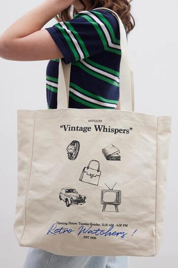 Manuka Vintage Printed Cloth Bellows Bag