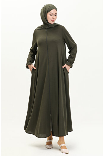 sefamerve 0694-08 Model Khaki Mevlana Pocket Ferace