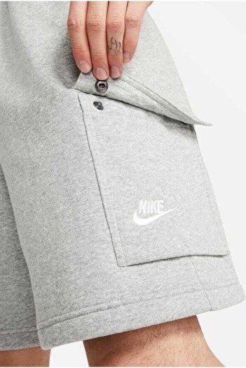 Nike Club Cargo Cepli Erkek Siyah Pamuklu Şort