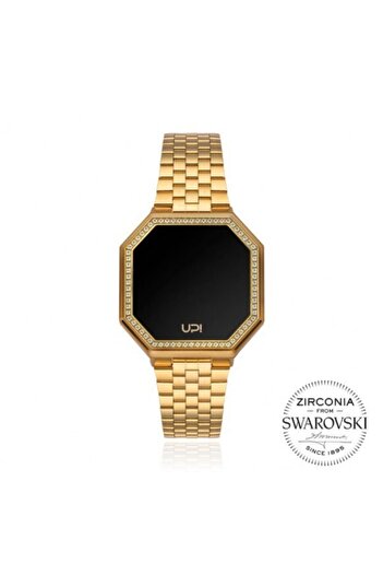 Up! Watch Upwatch Edge Mını 33mm Swarovskı® Zırconıa Matte Gold Kadın Kol Saati