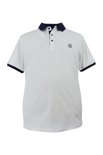 rugatchi Ανδρικό T-Shirt Lycra Pique Polo γιακά μεγάλου μεγέθους