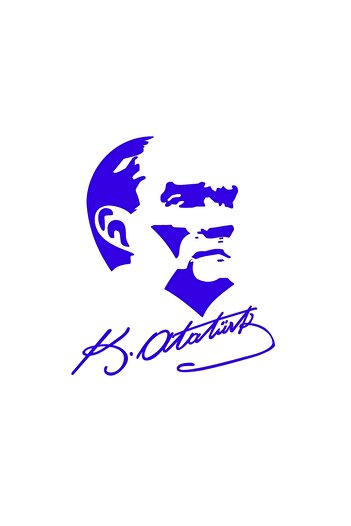 Dijitonline Autocolant pentru mașină Siluetă Mustafa Kemal Atatürk 20 cm