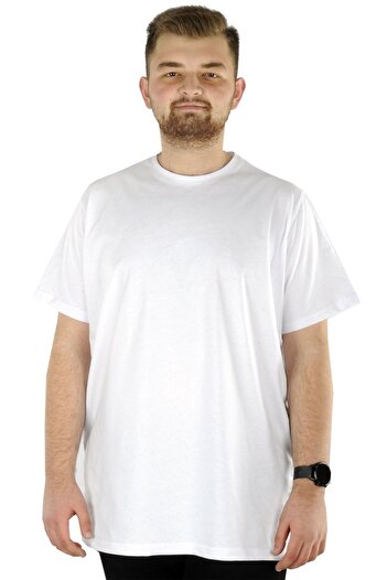 ModeXL Ανδρικό μπλουζάκι Mode Xl Large Size Basic 20031 Λευκό