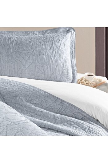 Schafer Shine Yatak Örtüsü Seti -3 Parça -indigo