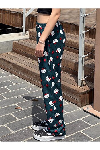 Touz Moda Hello Kitty Desenli Eşofman Altı