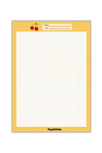 LikyaDükkan Memopad Pull-Pull A5 Size 50 Sheets Notepad
