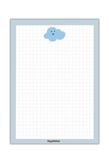 LikyaDükkan Memopad Pull-Pull A6 Size 50 Sheets Notepad