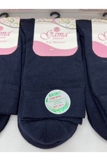 Gama Çorap 3 Pieces Bamboo Natural 100% Thin Summer Nylon Free Women's Socks