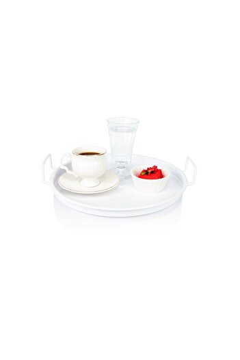EVSTYLE Beyaz 24 Cm Tepsi