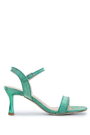 Tamer Tanca Green Vegan Women's Heeled Sandals